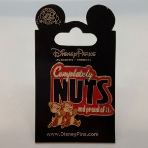 Disney Parks Chip and Dale Completely Nuts and Proud of It Collectible Pin